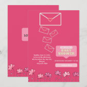 ベビーシャワー招待状カード 招待状 (正面/裏面)