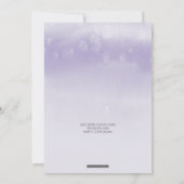 ベビーシャワー招待状グラデーションウオーターカラーミントパープル 招待状 (裏面)