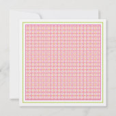 ベビーシャワー招待状ツインガールベビーフローズ 招待状 (裏面)