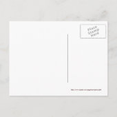 ベビーシャワー招待状テディベアと詩BOY インビテーションポストカード (裏面)