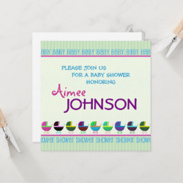 ベビーシャワー招待状テンプレート 招待状