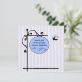 ベビーシャワー招待状テンプレート 招待状 (スタンド正面)