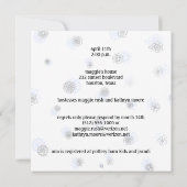 ベビーシャワー招待状テンプレート 招待状 (裏面)