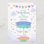 ベビーシャワー招待状ハン描ド- 招待状 (正面/裏面)