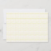 ベビーシャワー招待状ピンクグリーンフクロウ 招待状 (裏面)