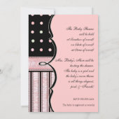 ベビーシャワー招待状フランスの – ボードット旋回vs3 招待状 (裏面)