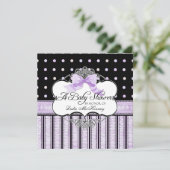 ベビーシャワー招待状フランスの – ボードット旋回vs4 招待状 (スタンド正面)