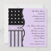 ベビーシャワー招待状フランスの – ボードット旋回vs4 招待状 (裏面)