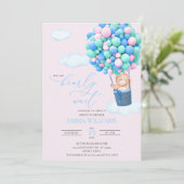 ベビーシャワー招待状ベア待てよ！ 招待状 (スタンド正面)