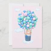 ベビーシャワー招待状ベア待てよ！ 招待状 (裏面)