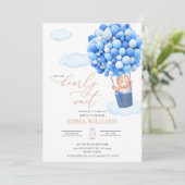 ベビーシャワー招待状ベア待てよ！ 招待状 (スタンド正面)