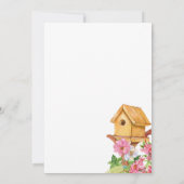 ベビーシャワー招待状ベビーイン開花春夏 招待状 (裏面)