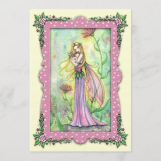 ベビーシャワー招待状マザーアンドベビー妖精 招待状