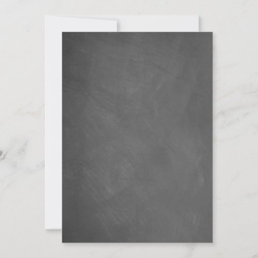 ベビーシャワー招待状リトルカボチャ秋チョーク 招待状 (裏面)