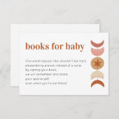 ベビーシャワー招待状囲いカード用の本 エンクロージャーカード (正面/裏面)