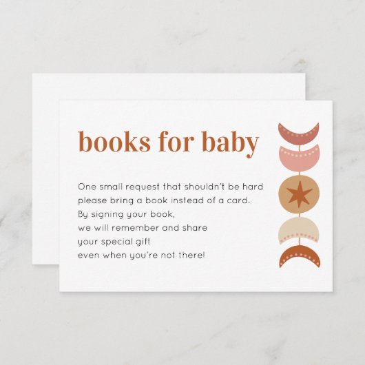 ベビーシャワー招待状囲いカード用の本 エンクロージャーカード (正面/裏面)