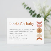 ベビーシャワー招待状囲いカード用の本 エンクロージャーカード (スタンド正面)