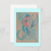 ベビーシャワー招待状妊娠マーメイドbyレニー 招待状 (正面/裏面)