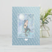 ベビーシャワー招待状招待状マーメイドとベビー 招待状 (スタンド正面)