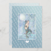 ベビーシャワー招待状招待状マーメイドとベビー 招待状 (正面/裏面)