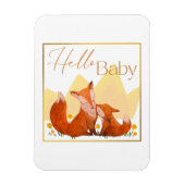 ベビーシャワー招待状用フレキシブルフォトマグネット マグネット (縦)