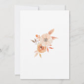 ベビーシャワー招待状秋秋オーバーンフローラ 招待状 (裏面)