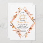 ベビーシャワー招待状秋秋オーバーンフローラ 招待状 (正面/裏面)