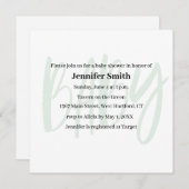 ベビーシャワー招待状葉書 シーズンカード (正面/裏面)