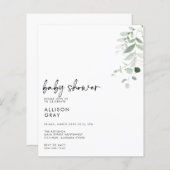 ベビーシャワー招待状 (正面/裏面)