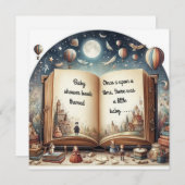 ベビーシャワー招待状 (正面/裏面)