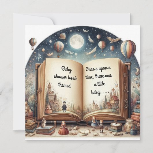 ベビーシャワー招待状 (正面)