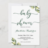 ベビーシャワー招待状 (正面)