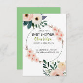 ベビーシャワー招待状 (正面/裏面)