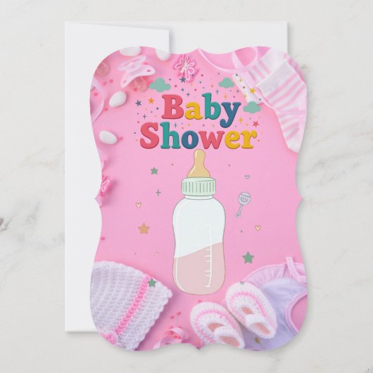 ベビーシャワー招待状 (裏面)