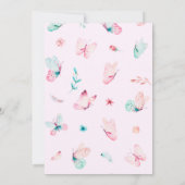 ベビーシャワー招待状。 (裏面)