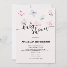 ベビーシャワー招待状。