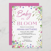 ベビーシャワー招待状5 x 7インチ 招待状 (正面/裏面)