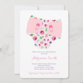 ベビーシャワー招待状、おむつ&ワイプシャワー 招待状 (正面)