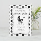 ベビーシャワー招待状 しま模様の馬 招待状 (スタンド正面)