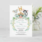 ベビーシャワー招待状|のオーストラリアのジャングルのベビー 招待状 (スタンド正面)