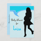 ベビーシャワー招待状 インビテーションポストカード (正面/裏面)