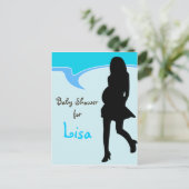 ベビーシャワー招待状 インビテーションポストカード (スタンド正面)