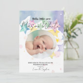 ベビーシャワー招待状 – エレガント ニュートラル ベビーシャワー 招待状 (スタンド正面)