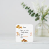 ベビーシャワー招待状 エンクロージャーカード (スタンド正面)