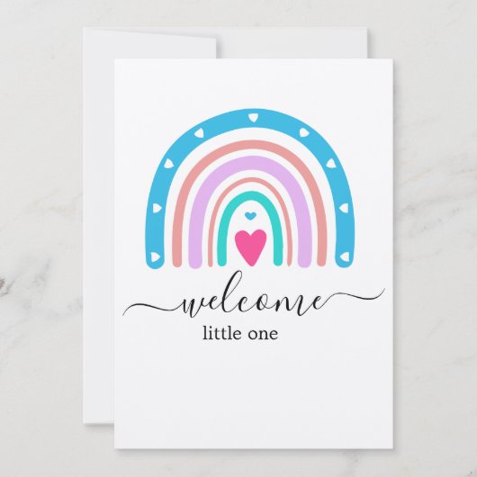 ベビーシャワー招待状 - カスタム 男の子または女の子 カード (正面)