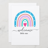 ベビーシャワー招待状 - カスタム 男の子または女の子 カード (正面/裏面)