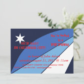 ベビーシャワー招待状(コロンビア州旗あり) 招待状 (スタンド正面)