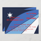 ベビーシャワー招待状(コロンビア州旗あり) 招待状 (正面/裏面)