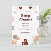 ベビーシャワー招待状 シーズンカード (スタンド正面)