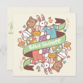 ベビーシャワー招待状 シーズンカード (正面/裏面)